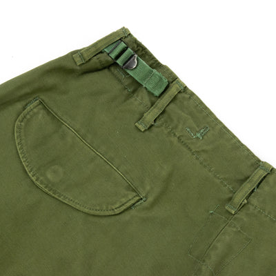 Vintage 1970s US Army M-1965 Cotton Sateen Military Field Trousers OG-107 - M Pocket