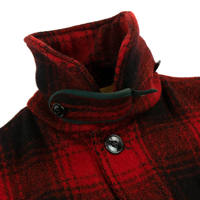 Vintage 1950's Drybak Wool Hunting Plaid Mackinaw Jacket Made In U.S.A - M Collar