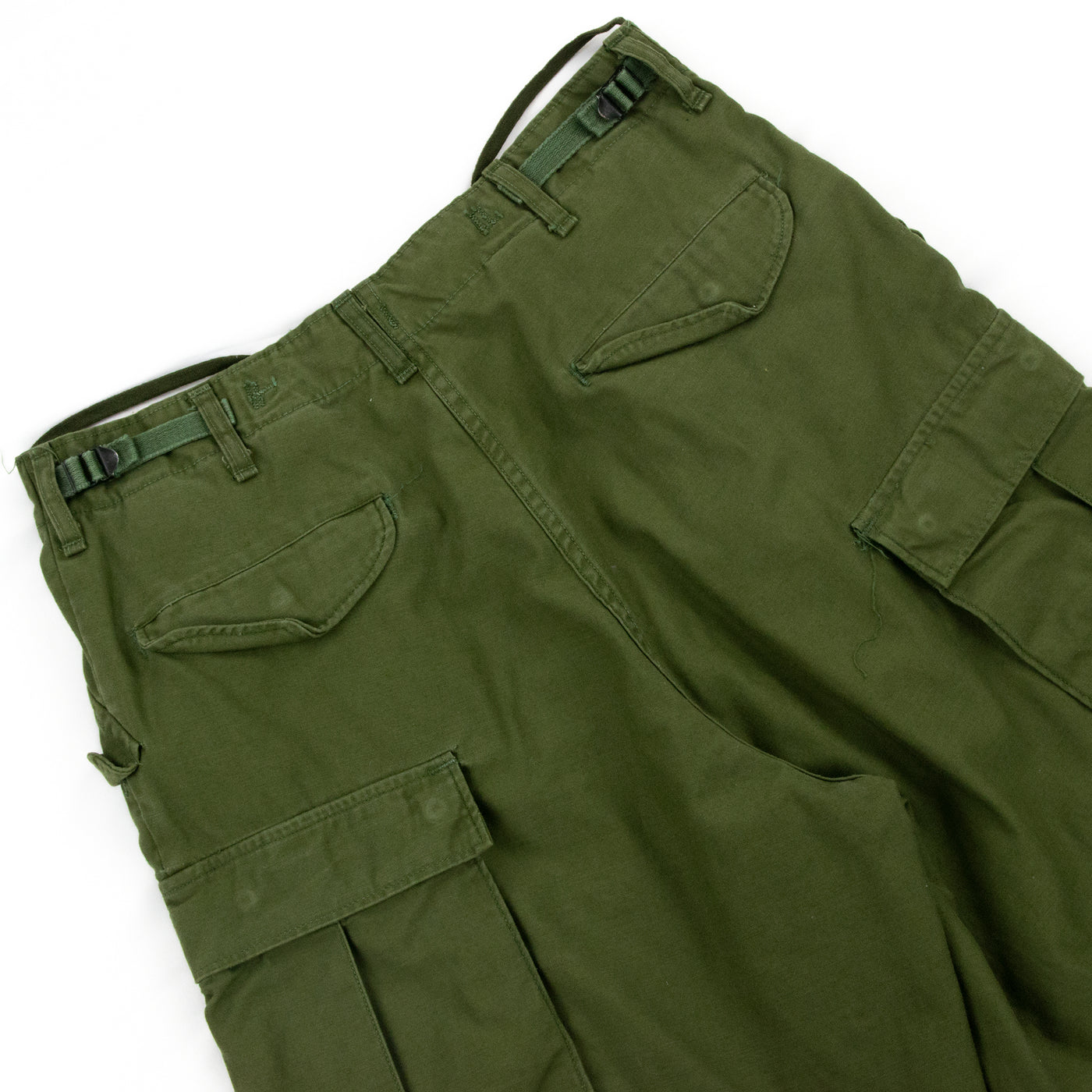 Vintage 1960's US Army M-1965 Cotton Sateen Military Field Trousers OG-107 - S Back