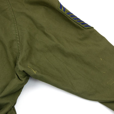 Vintage 1960s Vietnam USAF Military Cotton Sateen Field Jacket - S Sleeve