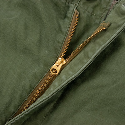 Vintage 1952 US Army Korean War M-1951 Hemmed Shell Field Trousers - M Regular Zip