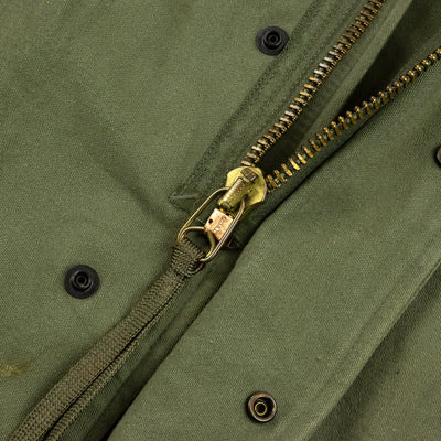 Vintage USMC Vietnam Era M-65 Cotton Sateen Field Jacket 0G-107 Green - M Zip