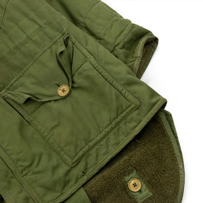 Vintage 1950s British Army Middle Military Parka With Hood - XL Pockets