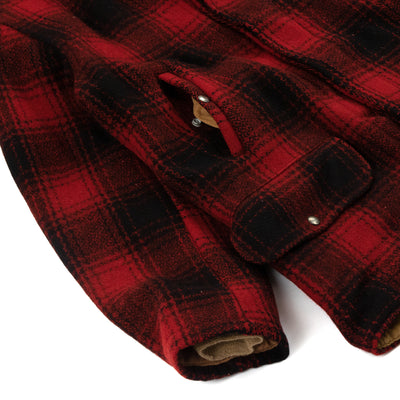 Vintage 1950's Drybak Wool Hunting Plaid Mackinaw Jacket Made In U.S.A - M Cuff