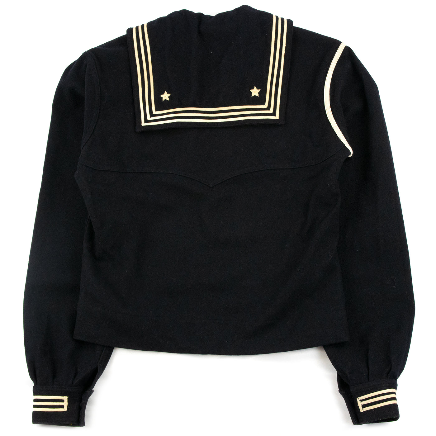 Vintage 1940s WW2 Era US Navy Cracker Jack Military Wool Shirt - XS Back
