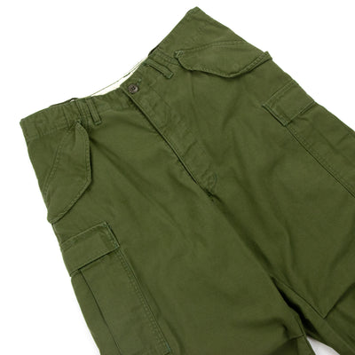 Vintage 1960's US Army M-1965 Cotton Sateen Military Field Trousers OG-107 - S Waist