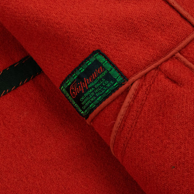 Vintage 1940s Chippewa Woolen Mills Red Hunting Jacket With Gloves and Hat - L Tag