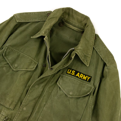 Vintage 1950s M-1951 US Army Military OG-107 Field Jacket - Small / Medium Detail