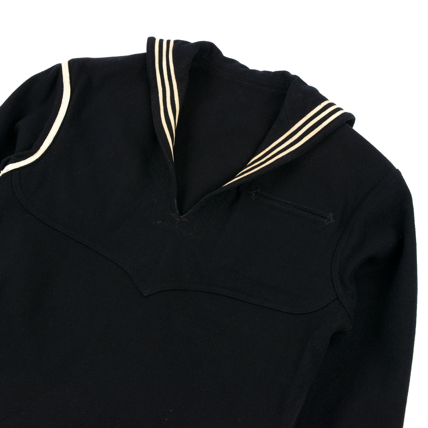 Vintage 1940s WW2 Era US Navy Cracker Jack Military Wool Shirt - XS Front