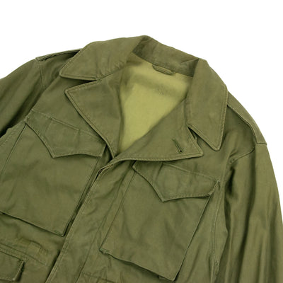 Vintage 40s WW2 M-1943 US Army Military Field Jacket OG-107 Olive Green - M Front