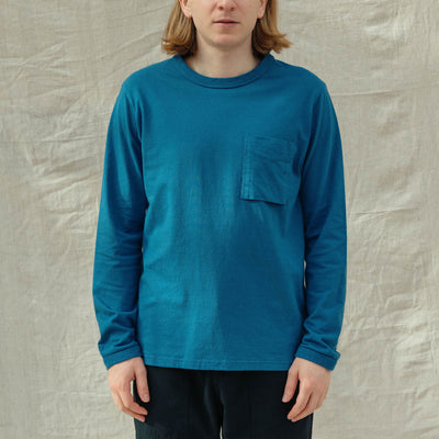Jackman Long Sleeve Pocket T-Shirt Horizon Blue