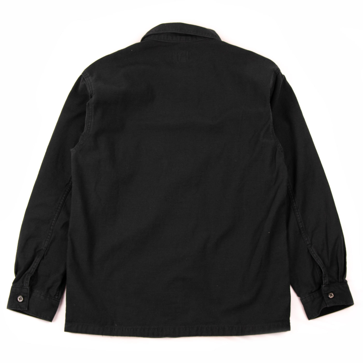 Stan Ray Cotton Sateen CPO Style Shirt Black Back