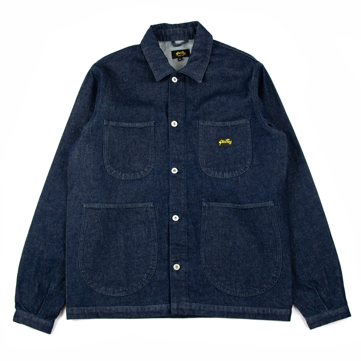 Stan Ray Coverall Jacket Unlined Raw Denim Front