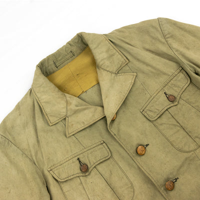 Vintage 1940s WW2 Era Japanese Navy Field Jacket - S Collar