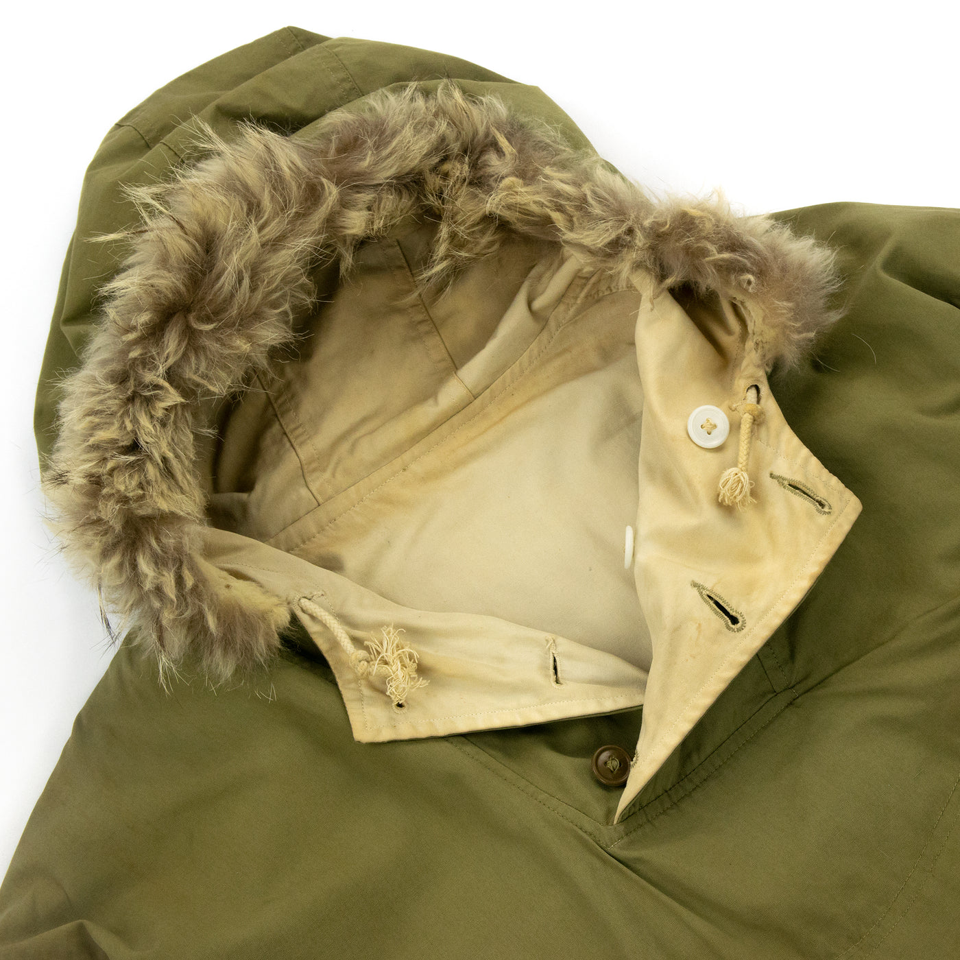 Vintage 1942 US Army 10th Mountain Division WWII Reversible Mountain Military Parka Smock - M Oversized Hood Inside