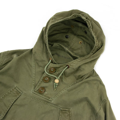 Vintage 1940s US Army M-43 Mountain Division Military Parka Smock - XL Hood