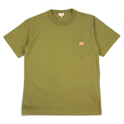 Armor-Lux Heritage 79151 Logo Pocket T-Shirt Olive Green Front