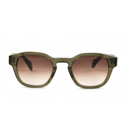 YMC Allday Sunglasses Olive Green Graduated Brown Lenses