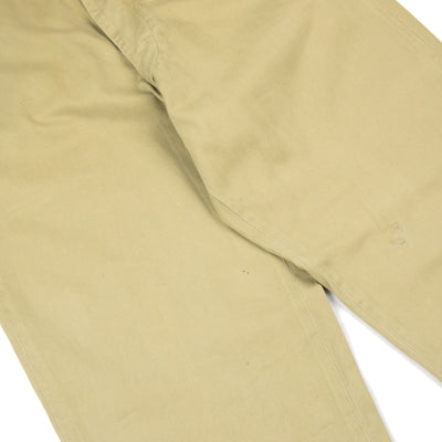 Vintage 1950s US Army Officers Military Chino Trousers Khaki - 27