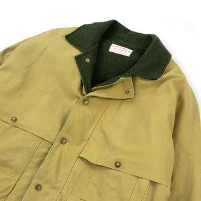 Vintage Filson Caped Canvas Cruiser Wool Lined Workwear Jacket Beige - L / XL Collar