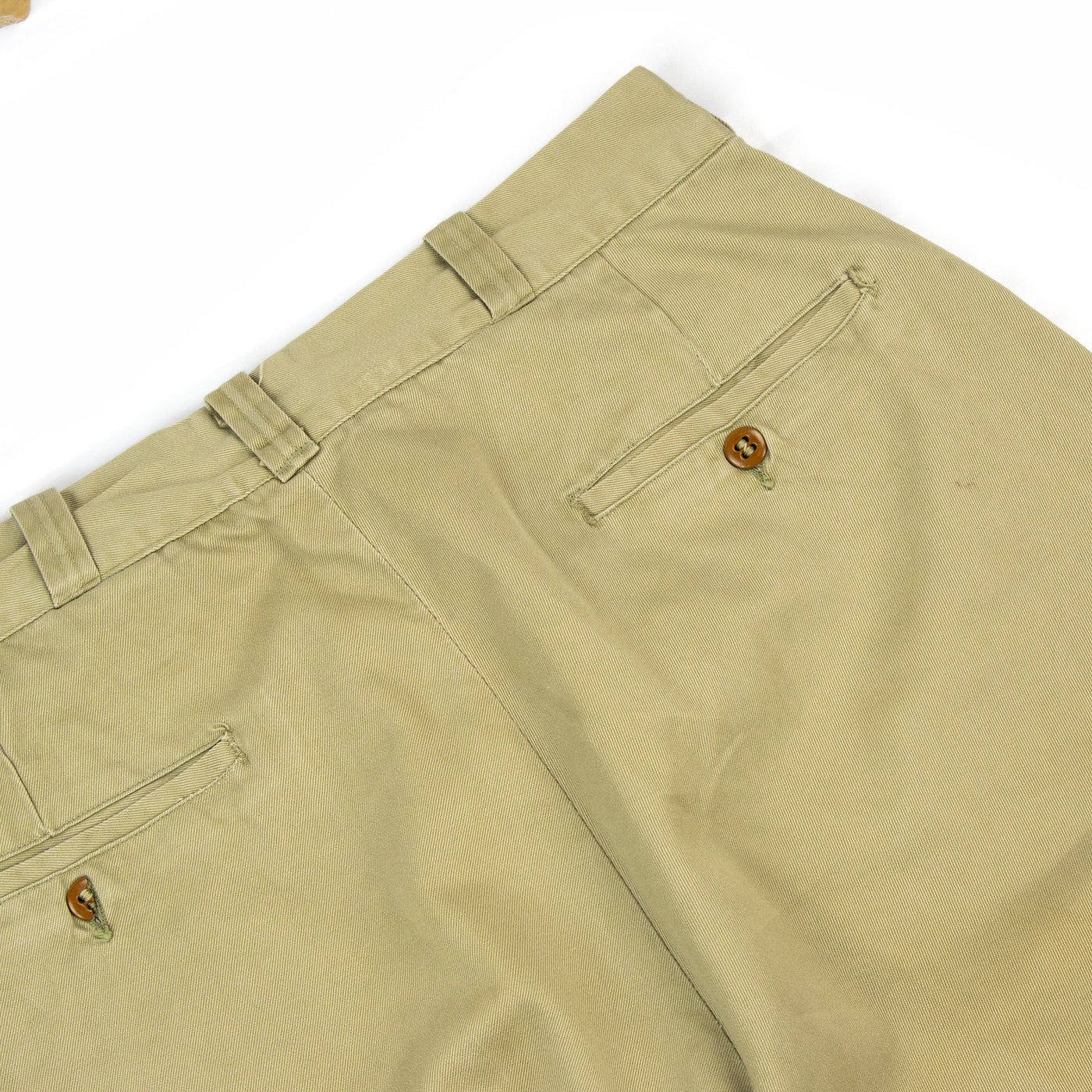 Vintage 1950s US Army Officers Military Chino Trousers Khaki - 27