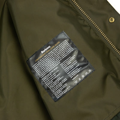 Barbour 4 pocket Utility Wax Cotton Jacket Archive Olive Care Guide