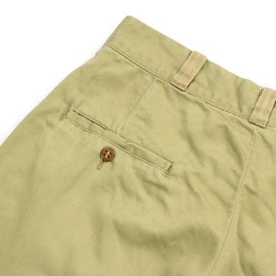 Vintage 1950s US Army Officers Military Chino Trousers Khaki - 28
