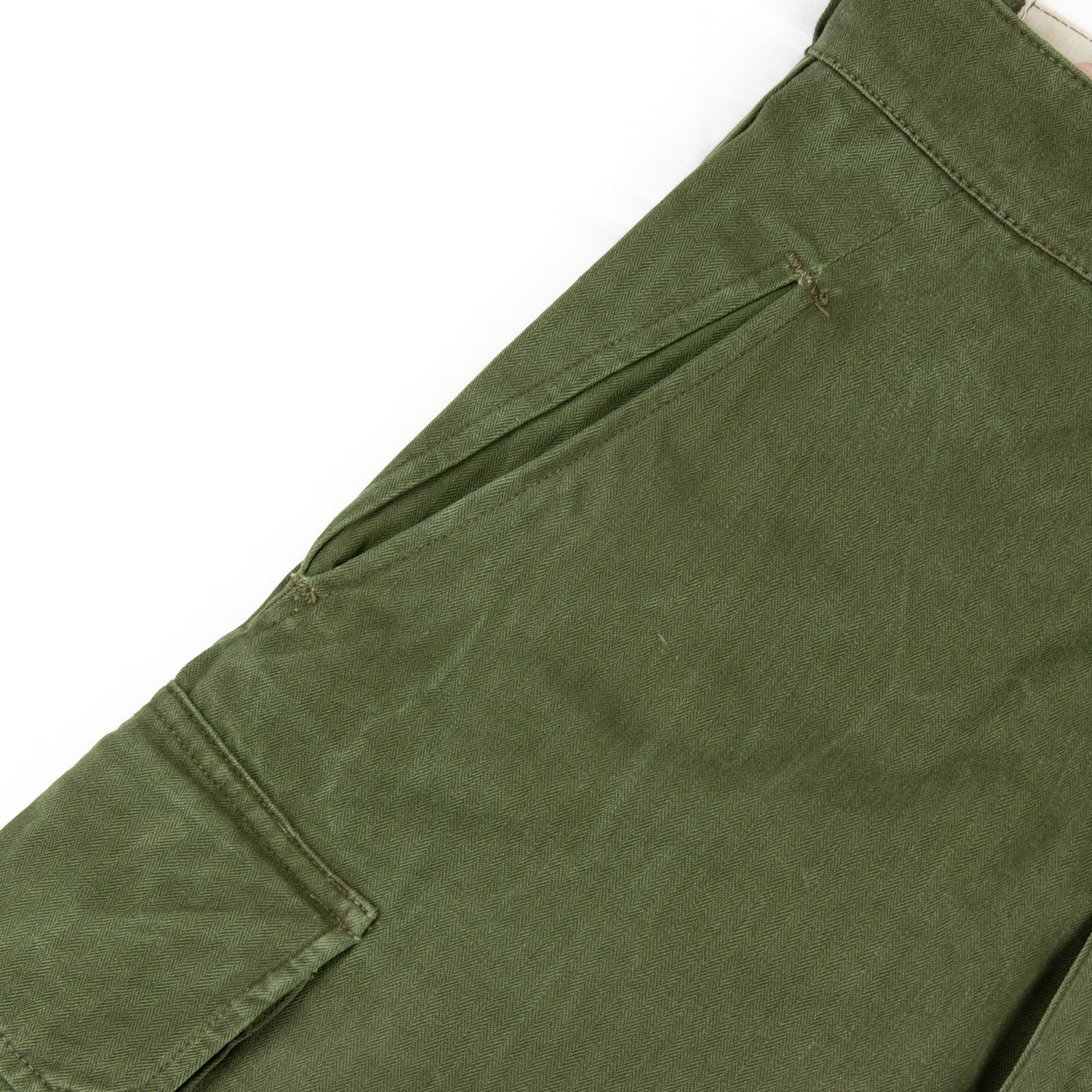 Vintage 1950s French Army M47 HBT Military Cargo Trousers - 29