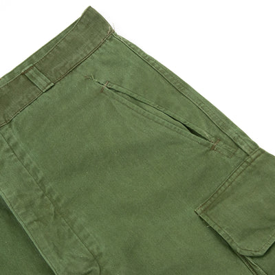 Vintage 1950s French Army M47 Military Cargo Trousers - 31 Pocket