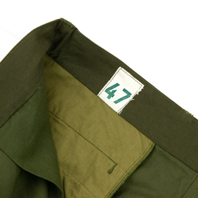 Vintage 1950s French Army M47 HBT Military Cargo Trousers - 36 Tag