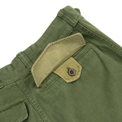 Vintage 1950s French Army M47 HBT Military Cargo Trousers - 30 Back