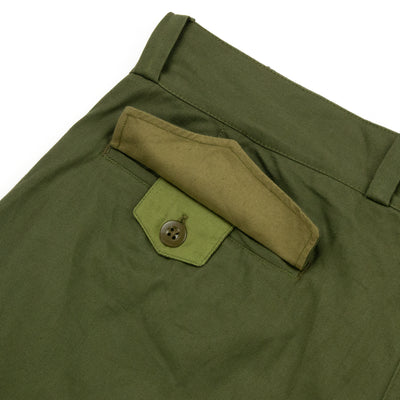 Vintage 1950s French Army M47 HBT Military Cargo Trousers - 36 Back