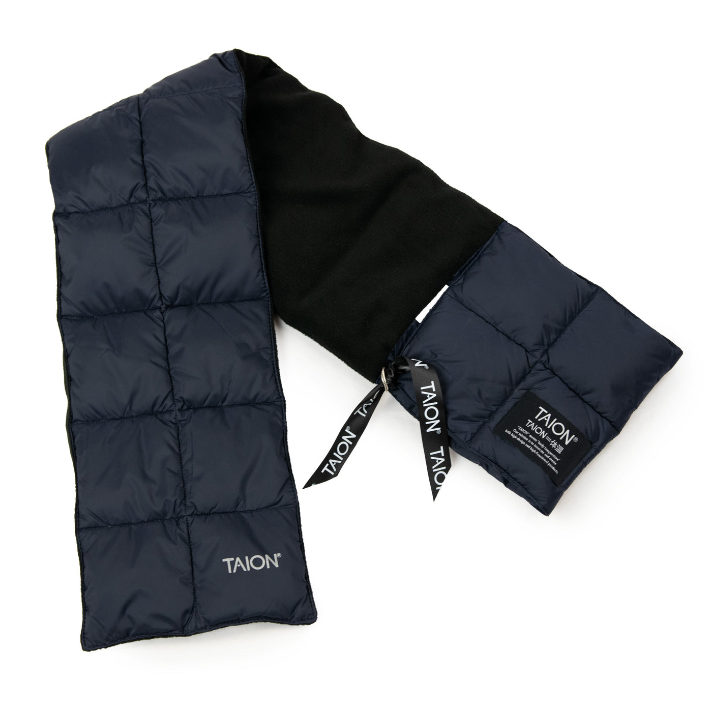 Taion Basic Down Scarf Navy