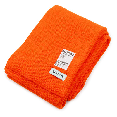 Rototo Sock Stole Scarf Bright Orange Fold