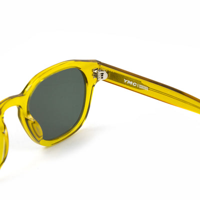 YMC Allday Sunglasses Honey Solid Green Lens Detail