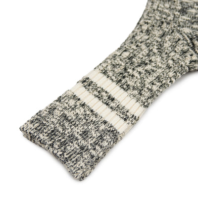 Rototo OG Cotton Slub Stripe Socks Made in Japan Cuff