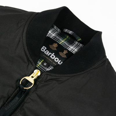 Barbour JBS Flight Jacket Wax Cotton Black