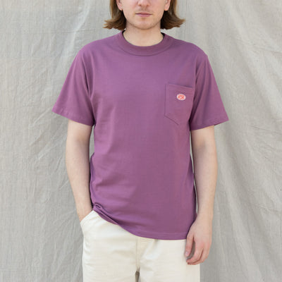 Armor-Lux Heritage 79151 Logo Pocket T-Shirt Purple H23 Front 