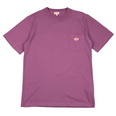 Armor-Lux Heritage 79151 Logo Pocket T-Shirt Purple H23 Front