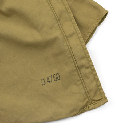 Vintage 50s US Army Khaki Cotton Twill Military Field Long Sleeve Shirt M INTERNAL LABEL