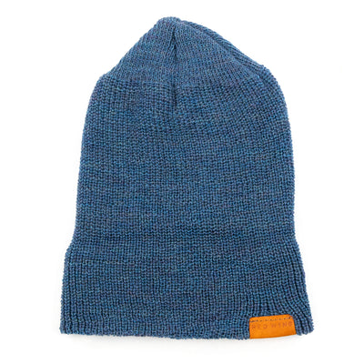  Red Wing Merino Wool Knit Beanie Blue Heather Made in USA FRONT