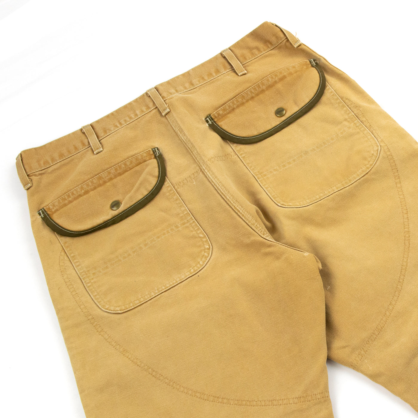 Vintage Carhartt Duck Canvas Utility Trousers With Panels Made in USA 34 W 31 L