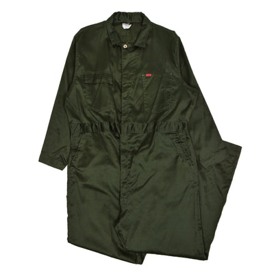 Deadstock Big Smith Workwear Coverall Green Cotton Boiler Suit L FRONT