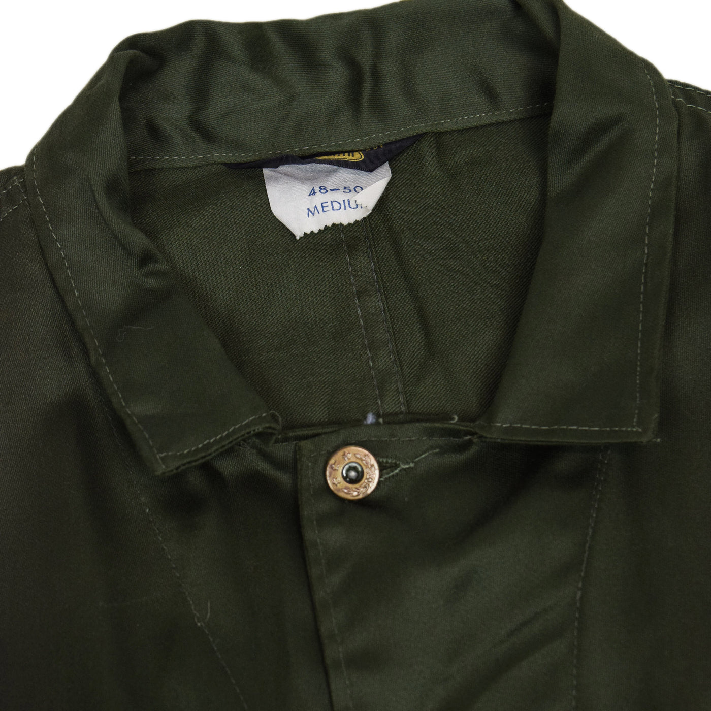 Deadstock Big Smith Workwear Coverall Green Cotton Boiler Suit L COLLAR