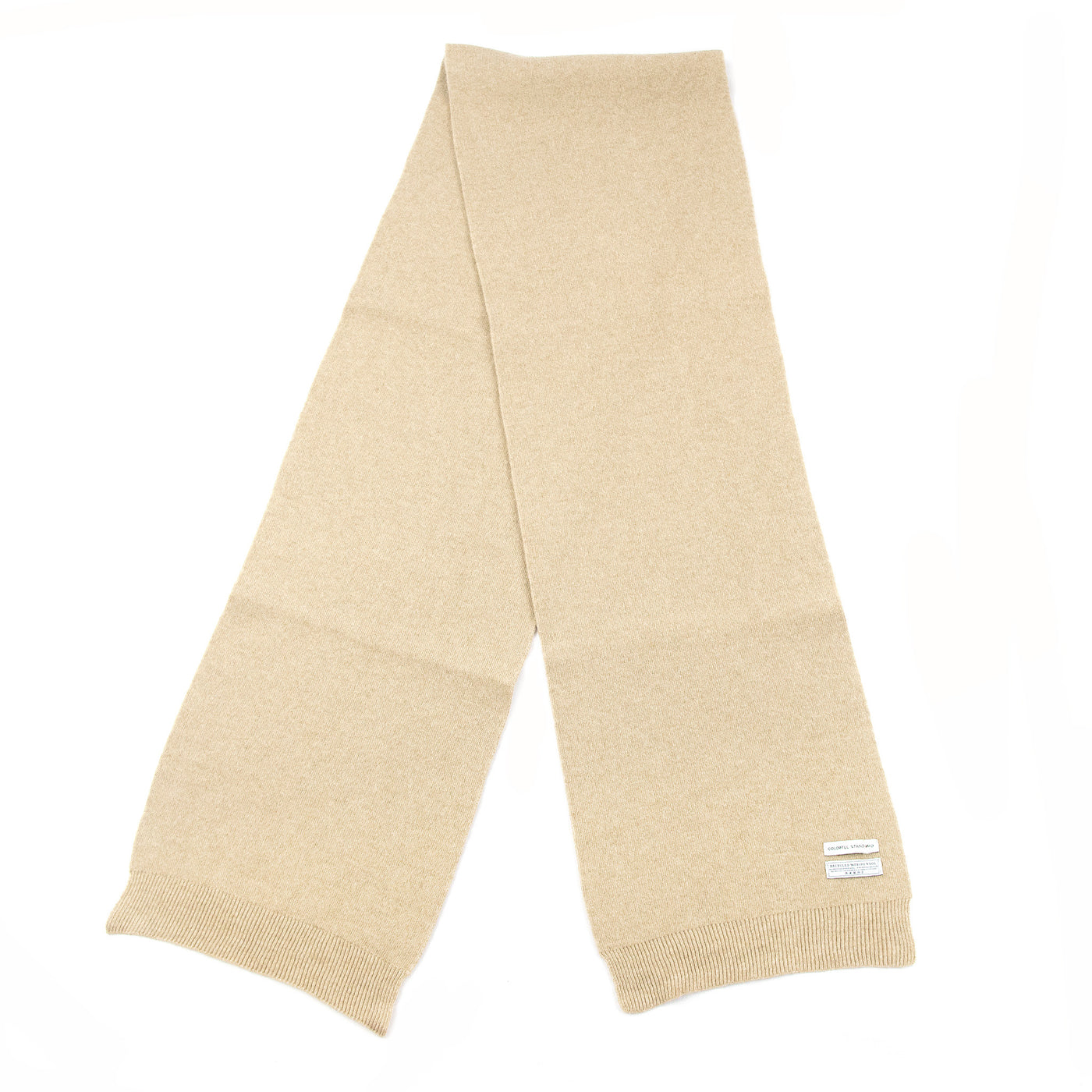 Colorful Standard Merino Wool Unisex Scarf Desert Khaki FRONT