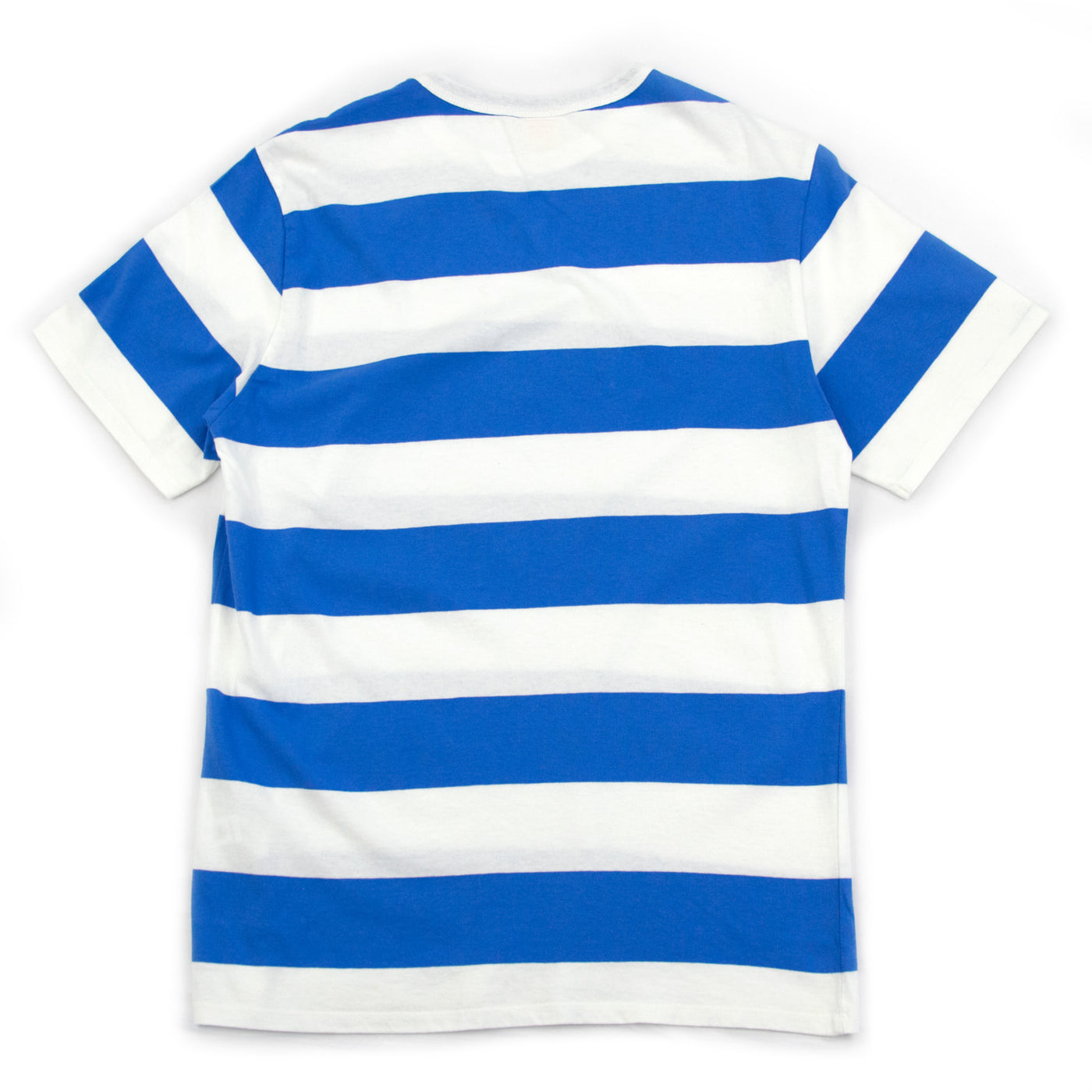 TSPTR Border Stripe T-Shirt White and Royal Blue BACK
