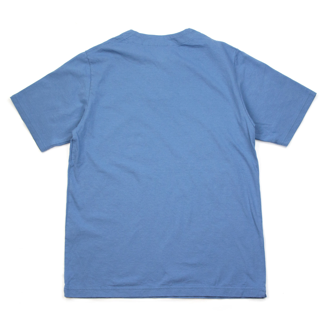 Jackman Henley Neck T-Shirt Shadow Steel Blue Back