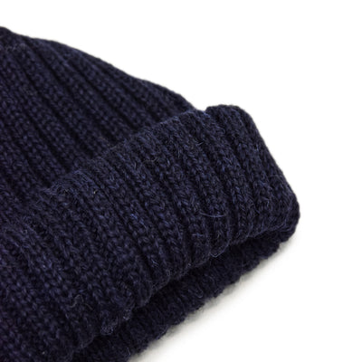 Connor Reilly Wool Watch Cap Navy Made In England Wool Detail