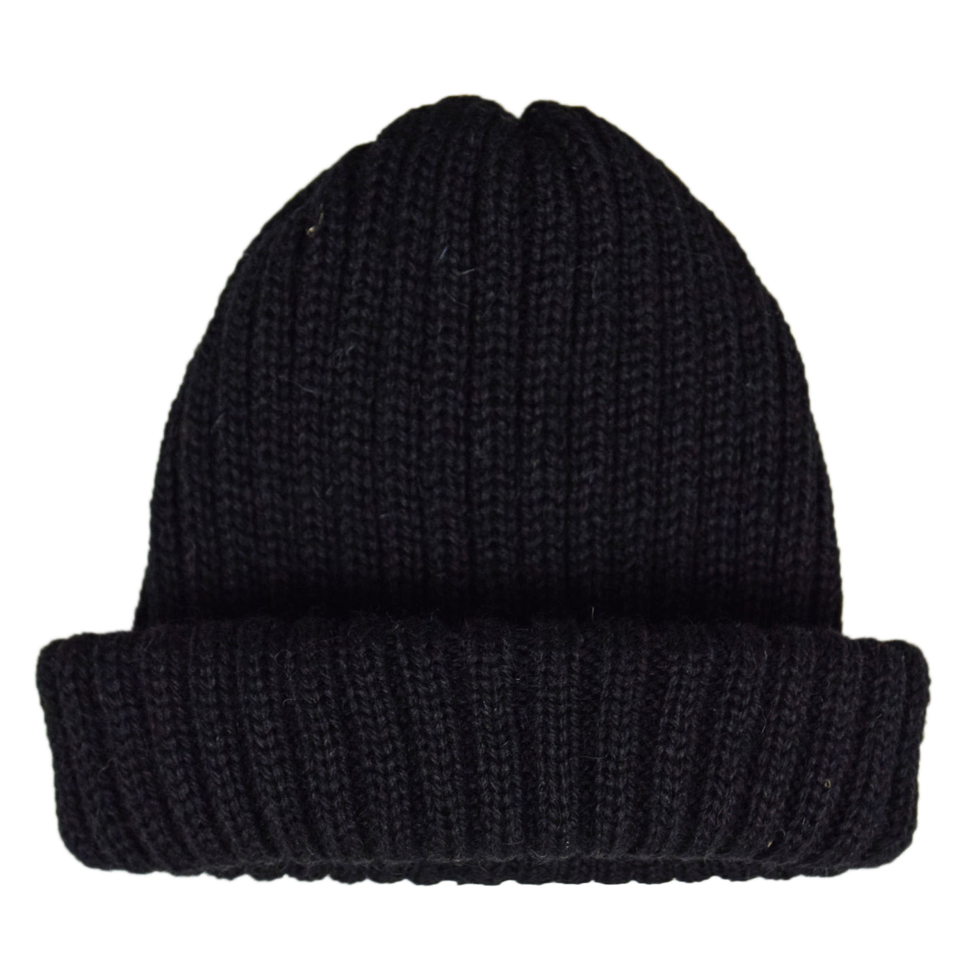 Connor Reilly Wool Watch Cap Black Made In England Front
