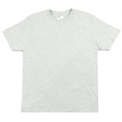 Colorful Standard Classic Organic Cotton Tee Snow Melange FRONT 